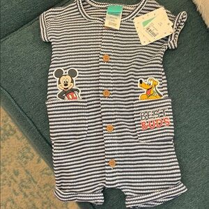 Disney Striped Kids One Piece - Navy